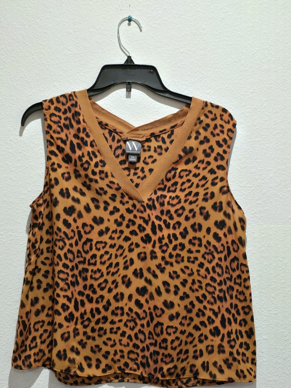 Worthington  Leopard-Print V-Neck Tank